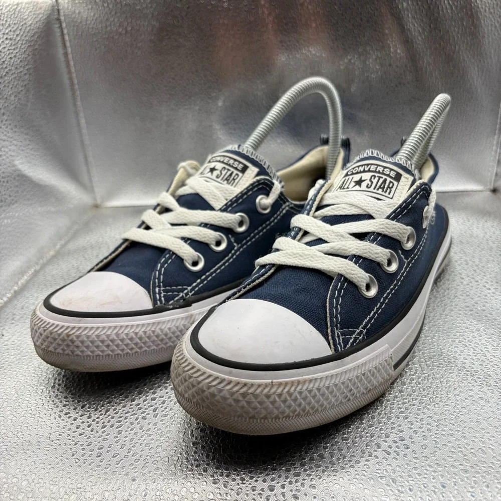 Size 7 Converse Chuck Taylor All Star Shoreline Navy Womens Low Shoes 537080C